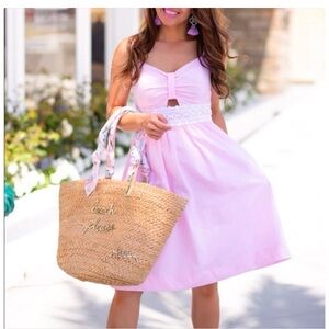 Lilly Pulitzer Pink and White Striped Dress